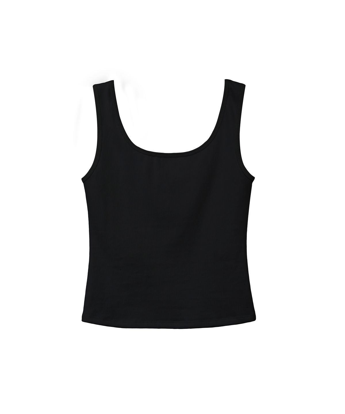 라츠유(LOTSYOU) lotsyou_Basic Deep Sleeveless Black