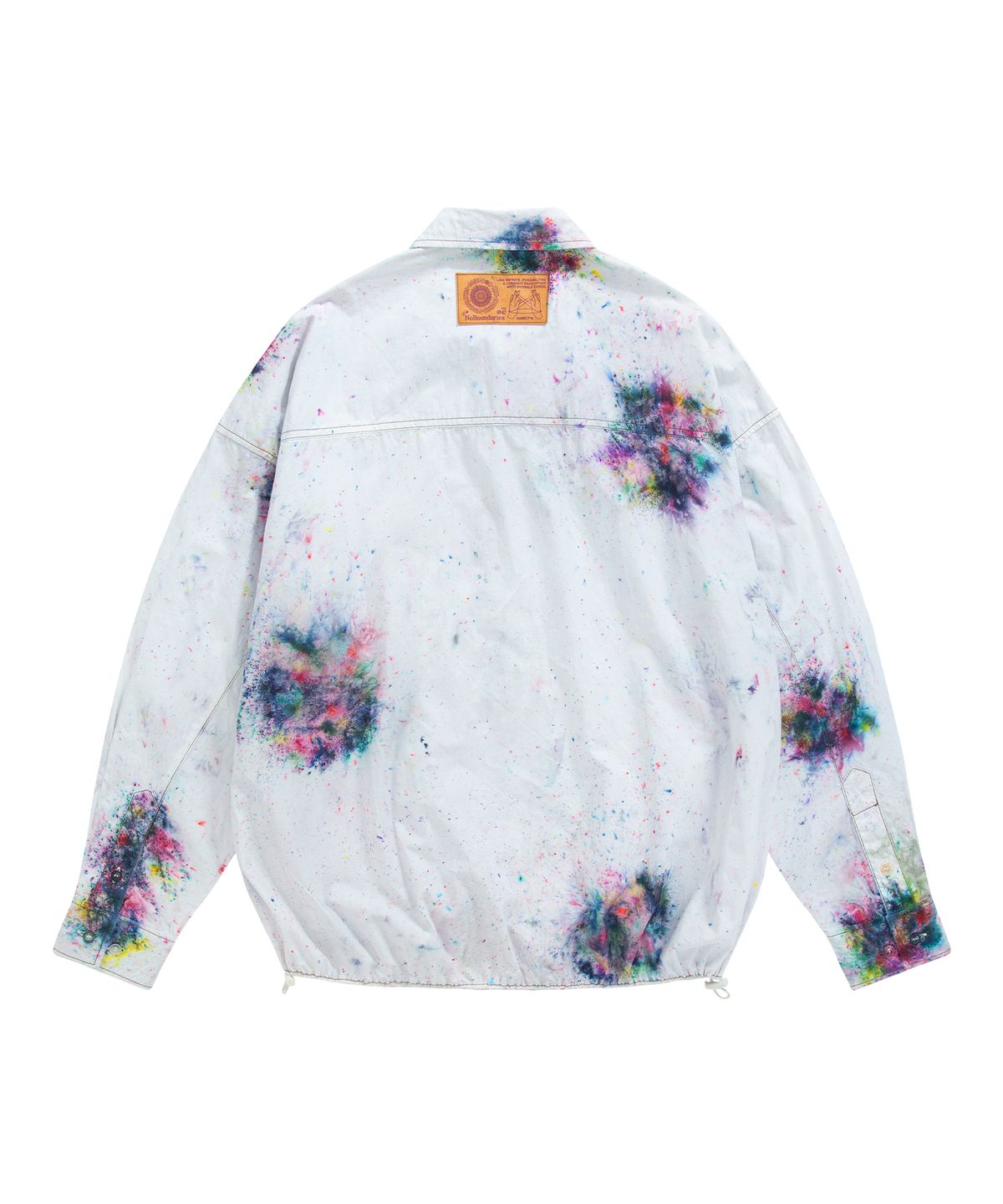 커넥트엑스(CONECTX) Hand Spray Dyed Cotton String Shirt, Multi Pink
