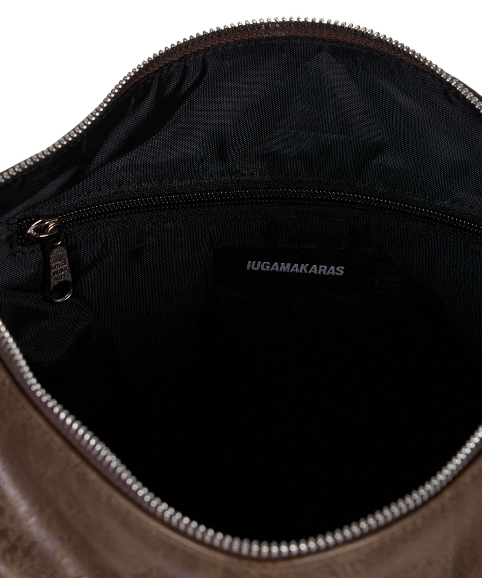 MUSINSA | IUGAMAKARAS Studded Hobo Bag (Brown)