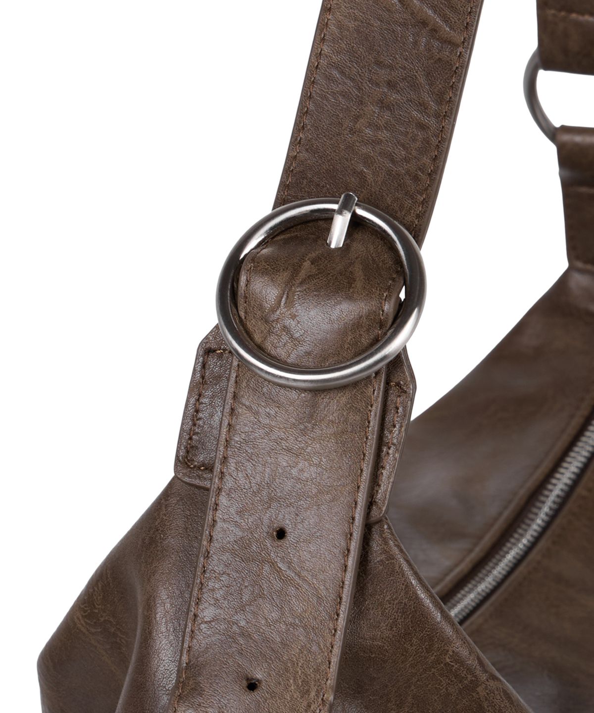 이우가마카라스(IUGAMAKARAS) Studded Hobo Bag (Brown)