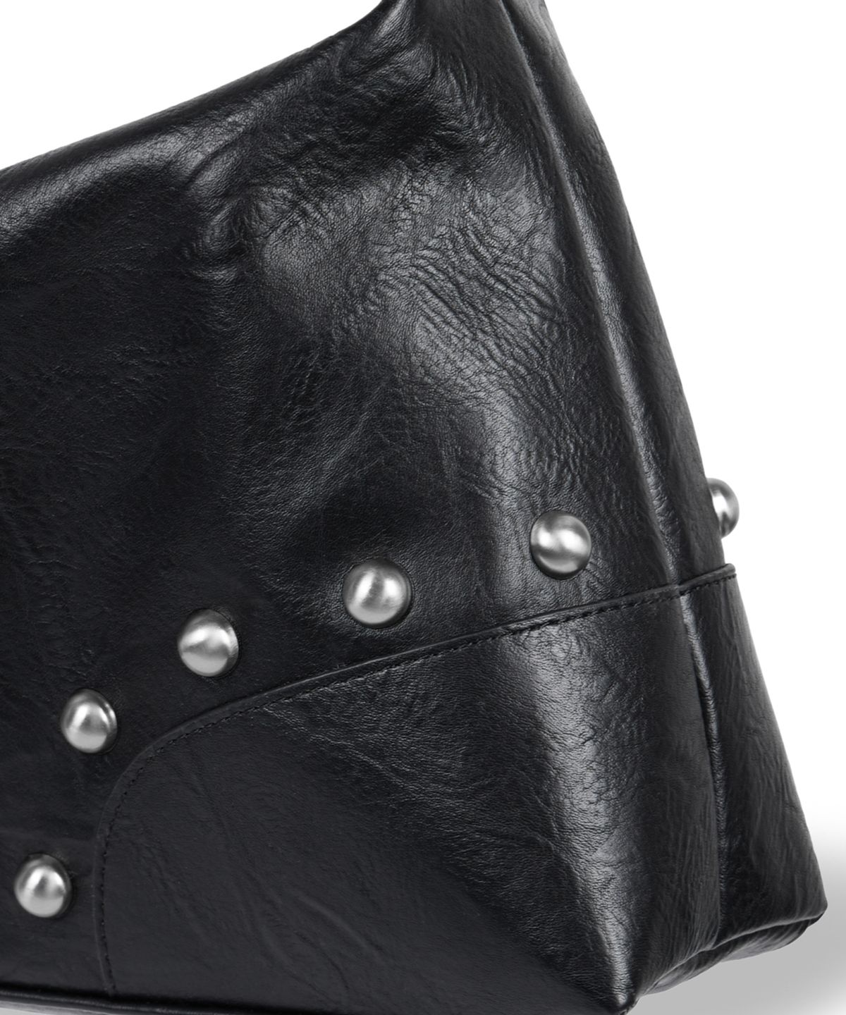 이우가마카라스(IUGAMAKARAS) Studded Hobo Bag (Black)