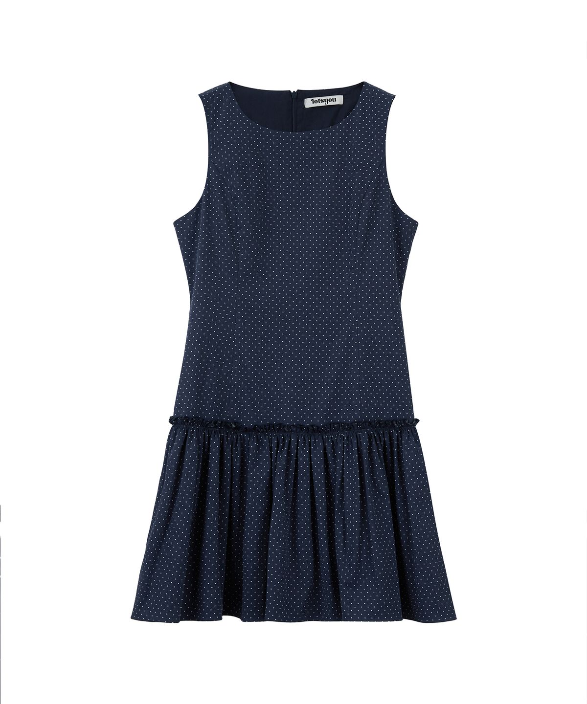 라츠유(LOTSYOU) lotsyou_Darlene Mini Dress Navy