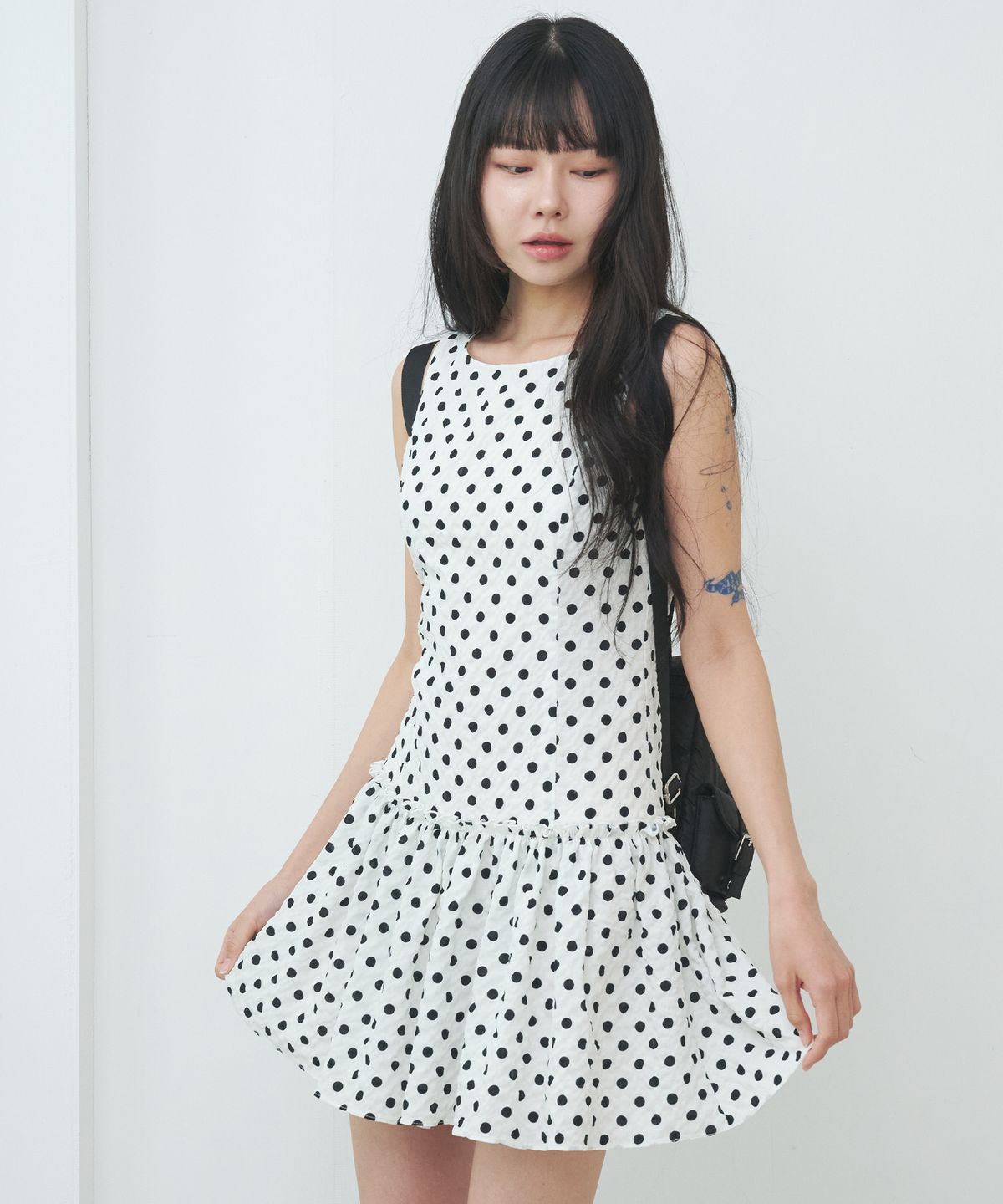 라츠유(LOTSYOU) lotsyou_Darlene Mini Dress White