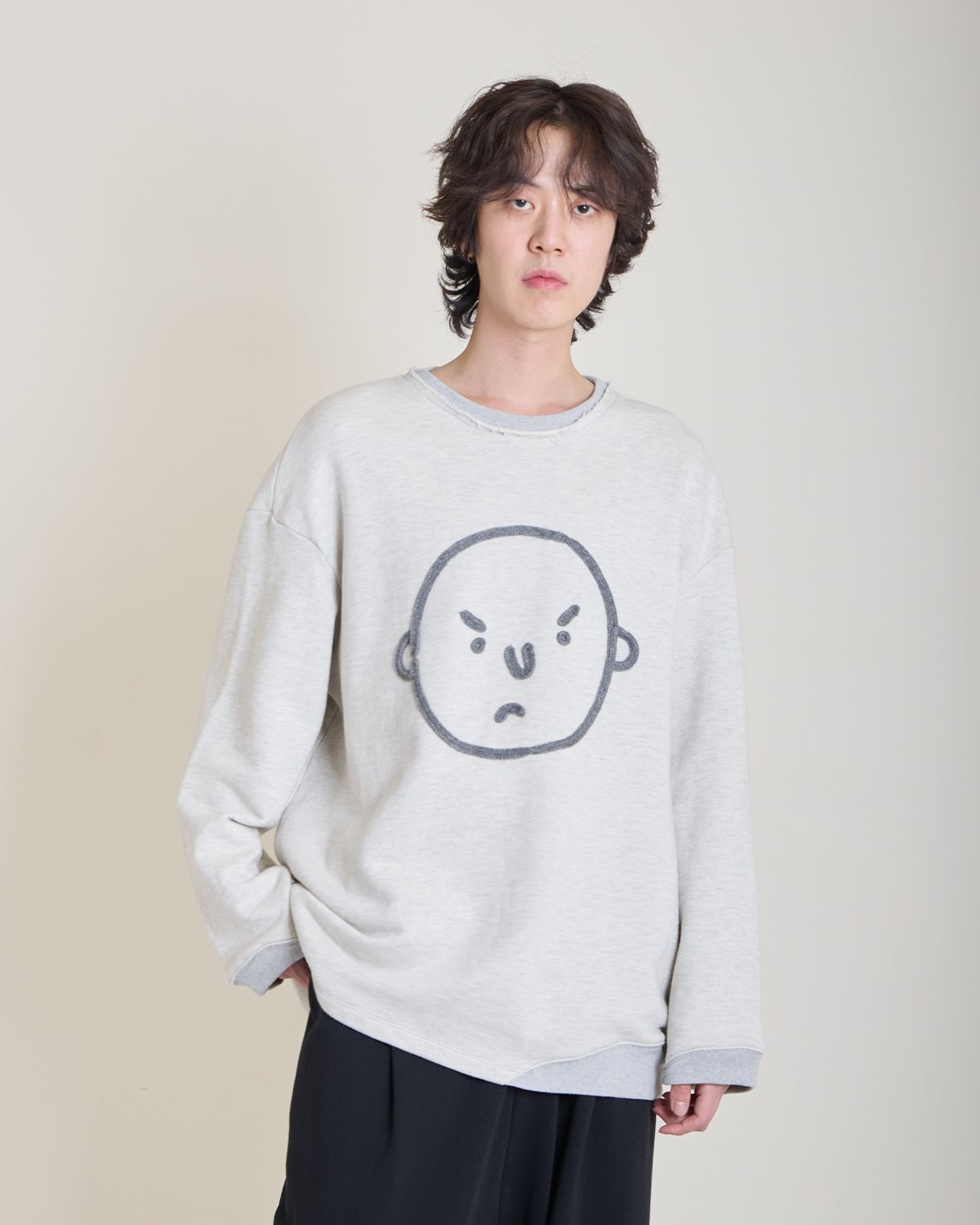 와이쏘씨리얼즈(WHYSOCEREALZ) 매우심각한 Sweat-Sleeve (oatmeal)