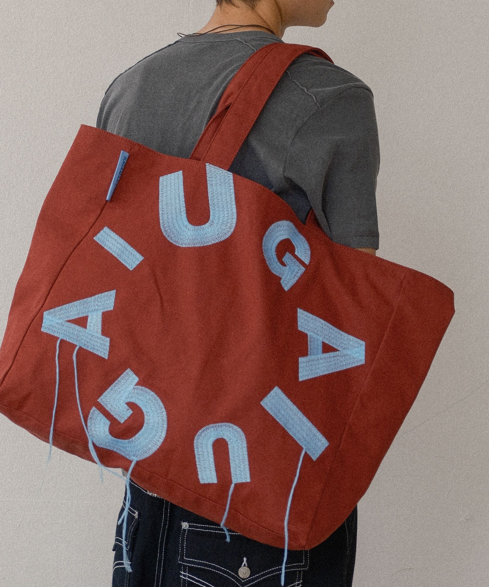 ショルダーバッグ IUGAMAKARAS IUGA Big Shopper Bag TF5D0043 MUSINSA | IUGAMAKARAS IUGA Big Shopper Bag (Gray)