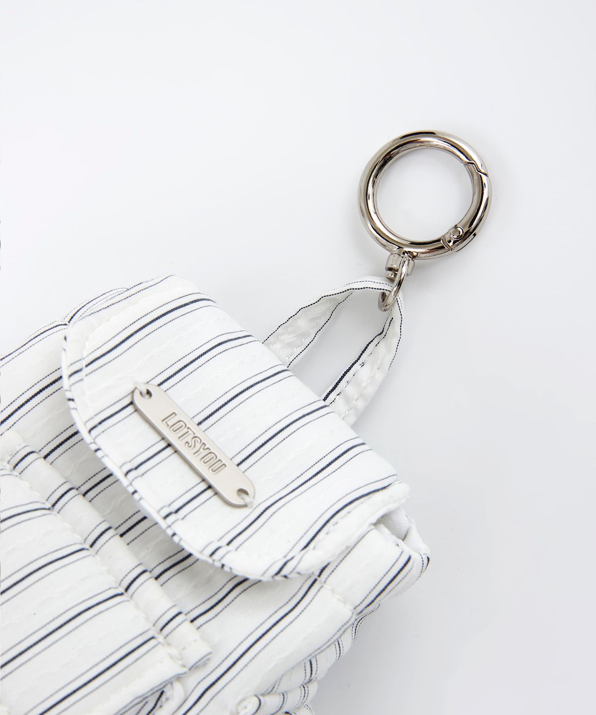 라츠유(LOTSYOU) lotsyou_Nostalgia Backpack Keyring Stripe