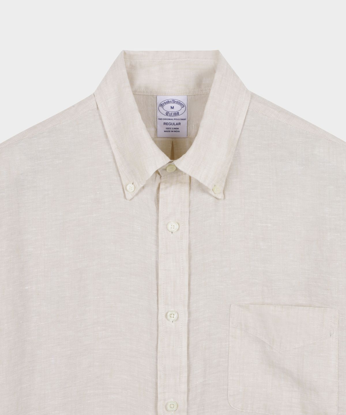 브룩스 브라더스(BROOKS BROTHERS) 베어드 맥넛 아이리쉬 린넨 셔츠 (베이지) (BBTHMM0015ZFM)