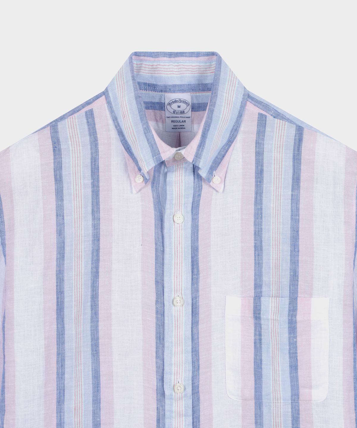 브룩스 브라더스(BROOKS BROTHERS) 베어드 맥넛 아이리쉬 린넨 스트라이프 셔츠 (멀티) (BBTHMM01337FM)