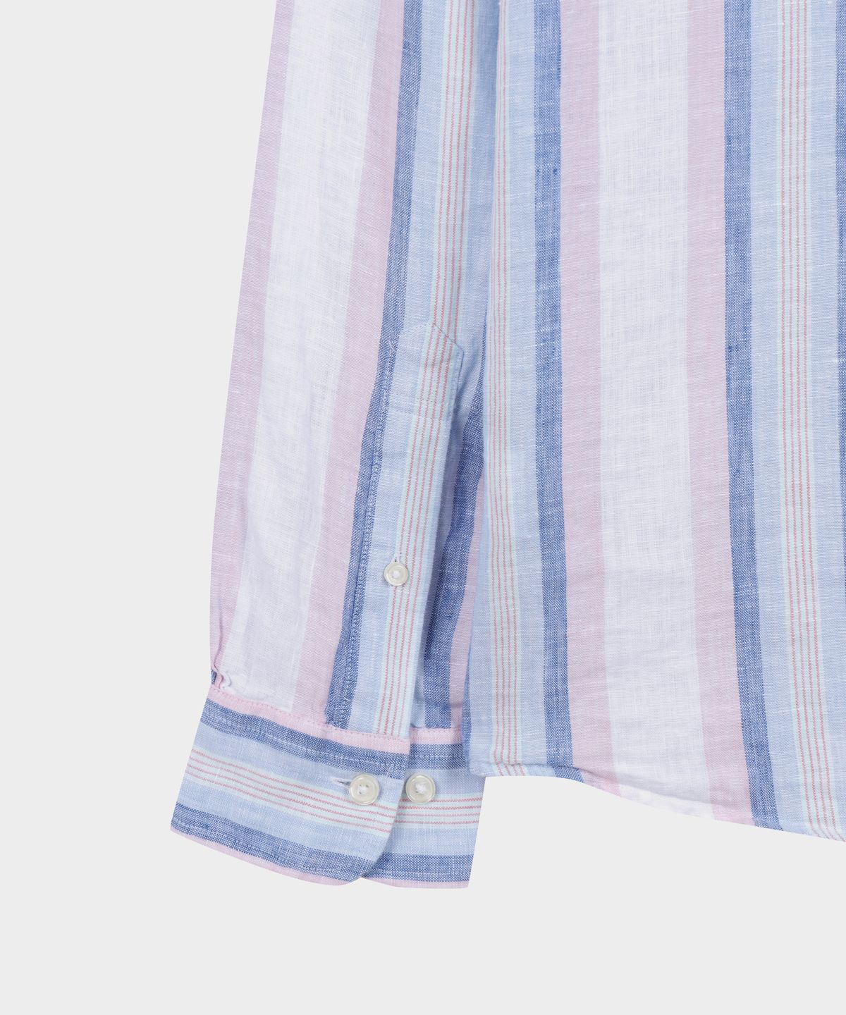 브룩스 브라더스(BROOKS BROTHERS) 베어드 맥넛 아이리쉬 린넨 스트라이프 셔츠 (멀티) (BBTHMM01337FM)