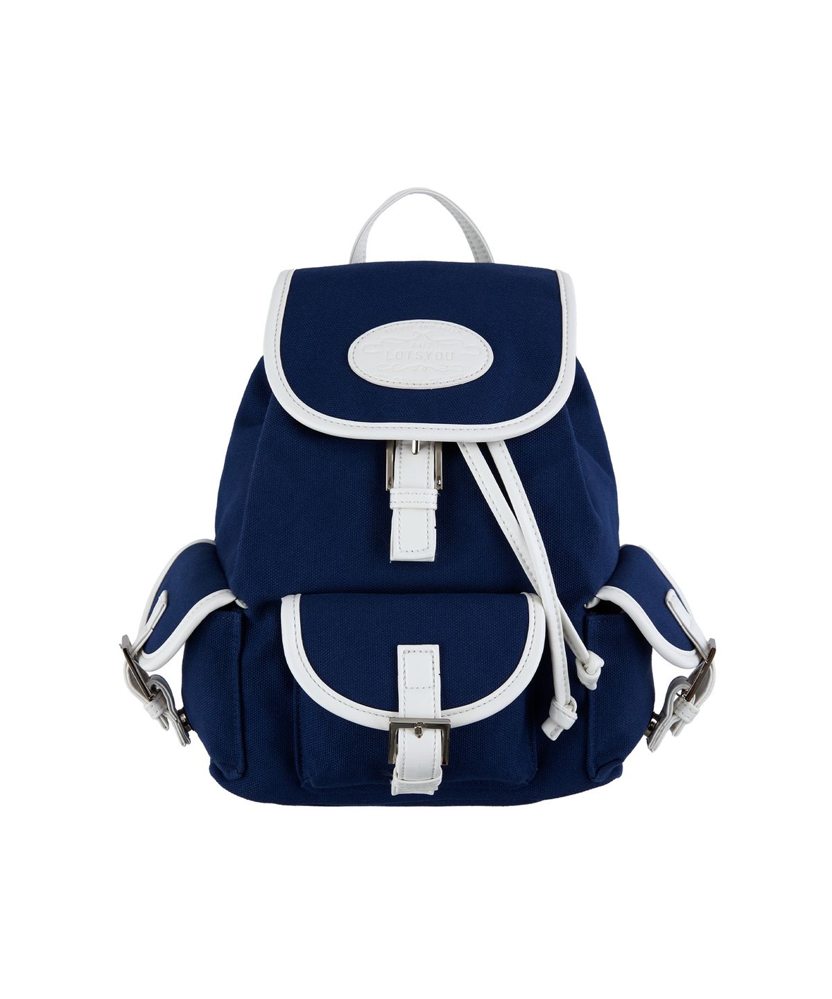 라츠유(LOTSYOU) Nostalgia Canvas Backpack Navy