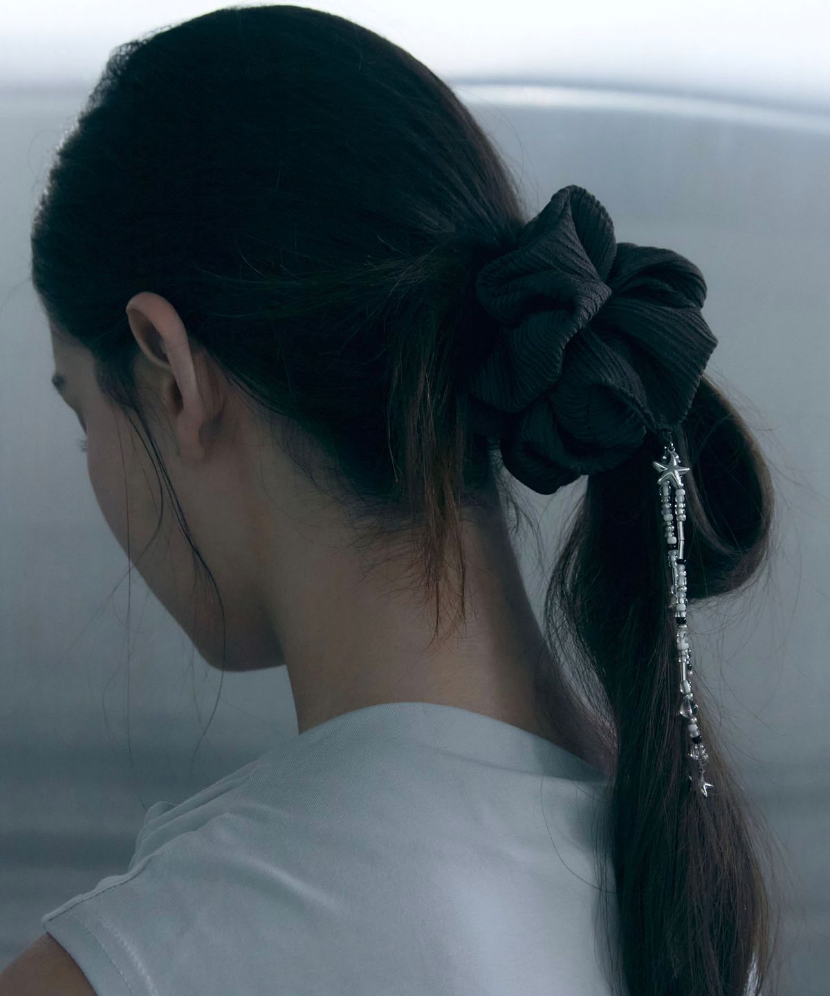 오아트(OART) Beads Scrunchie [BROWN]