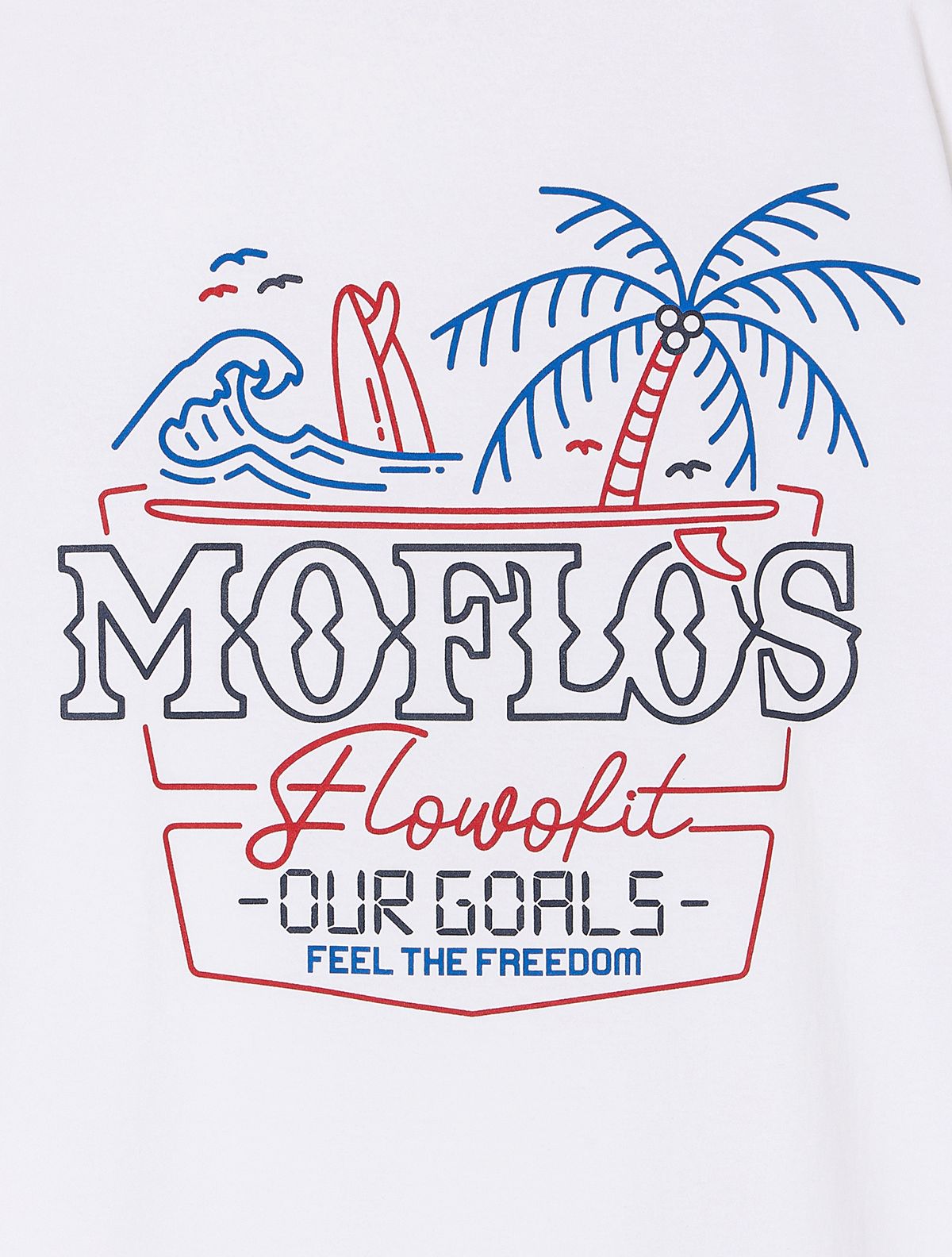 모프로스(MOFLOS) 썬셋플로우 티셔츠 화이트