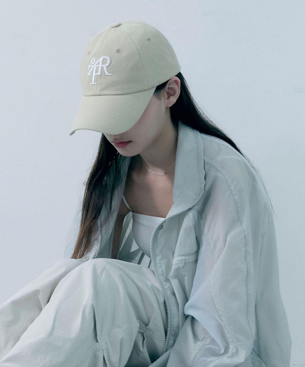 오아트(OART) Signature Typo Stitch Cap [BEIGE]