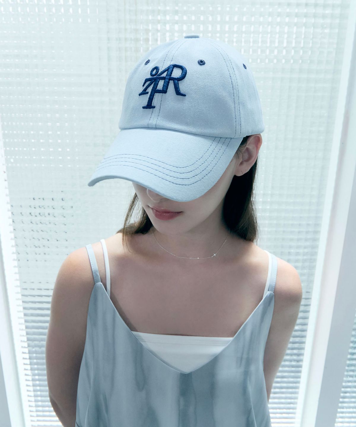 오아트(OART) Signature Typo Stitch Cap [LIGHT BLUE]