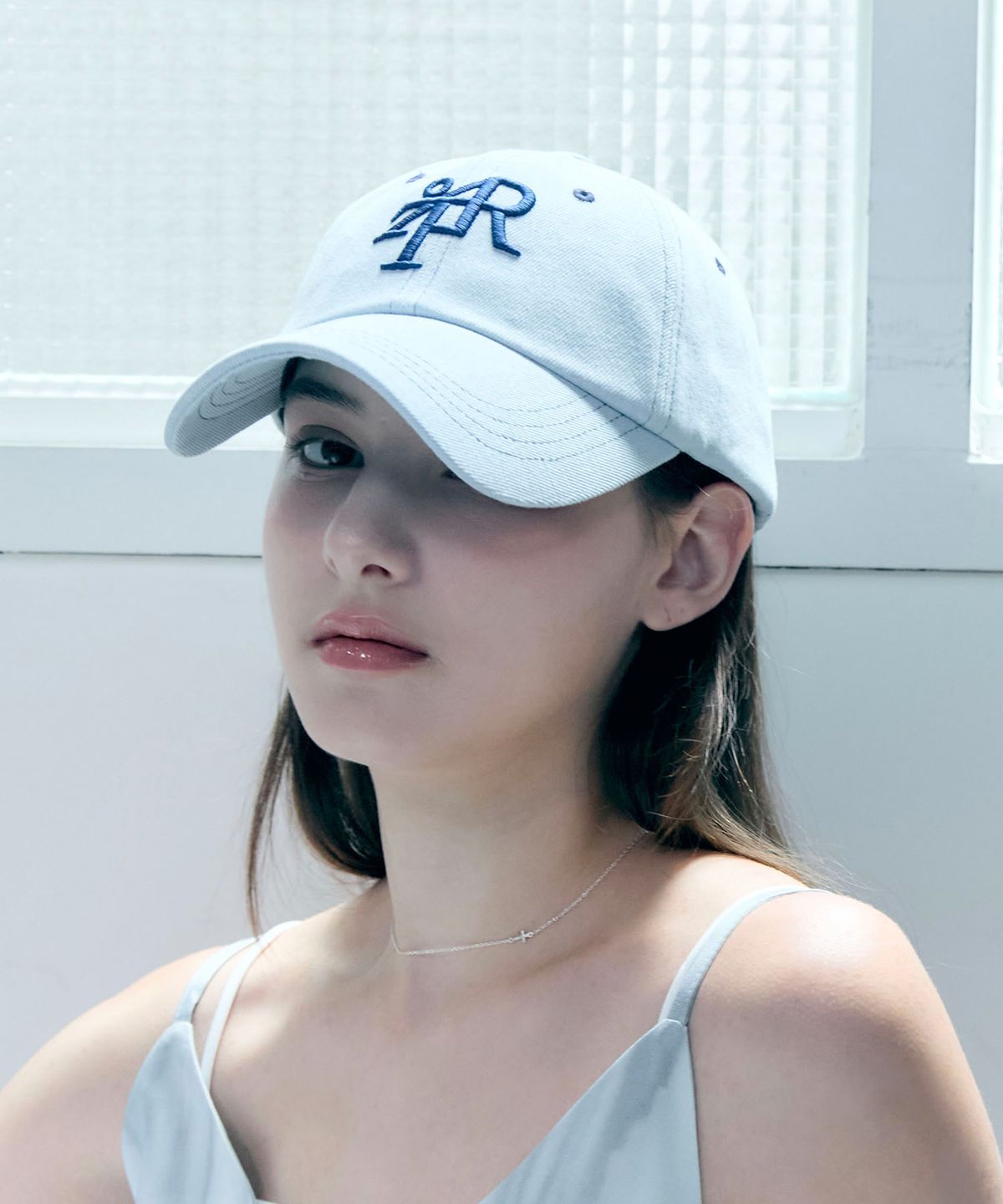 오아트(OART) Signature Typo Stitch Cap [LIGHT BLUE]
