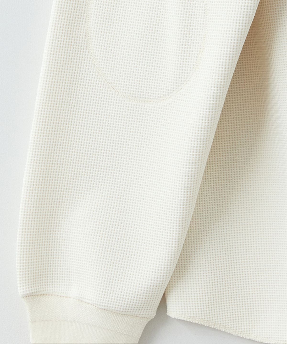 러프사이드(ROUGHSIDE) Waffle Long Sleeve Oatmeal