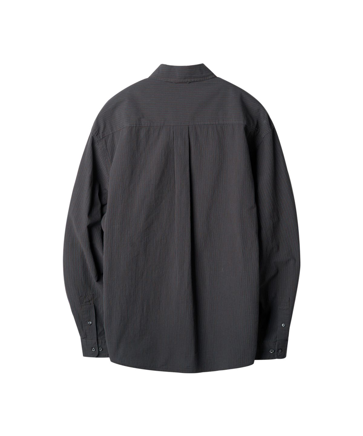 러프사이드(ROUGHSIDE) Primary Shirt Charcoal Pin Stripe