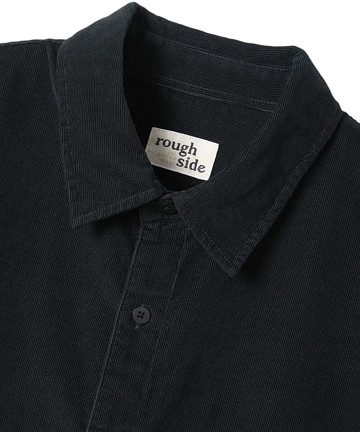 러프사이드(ROUGHSIDE) Corduroy Shirt Ash Black