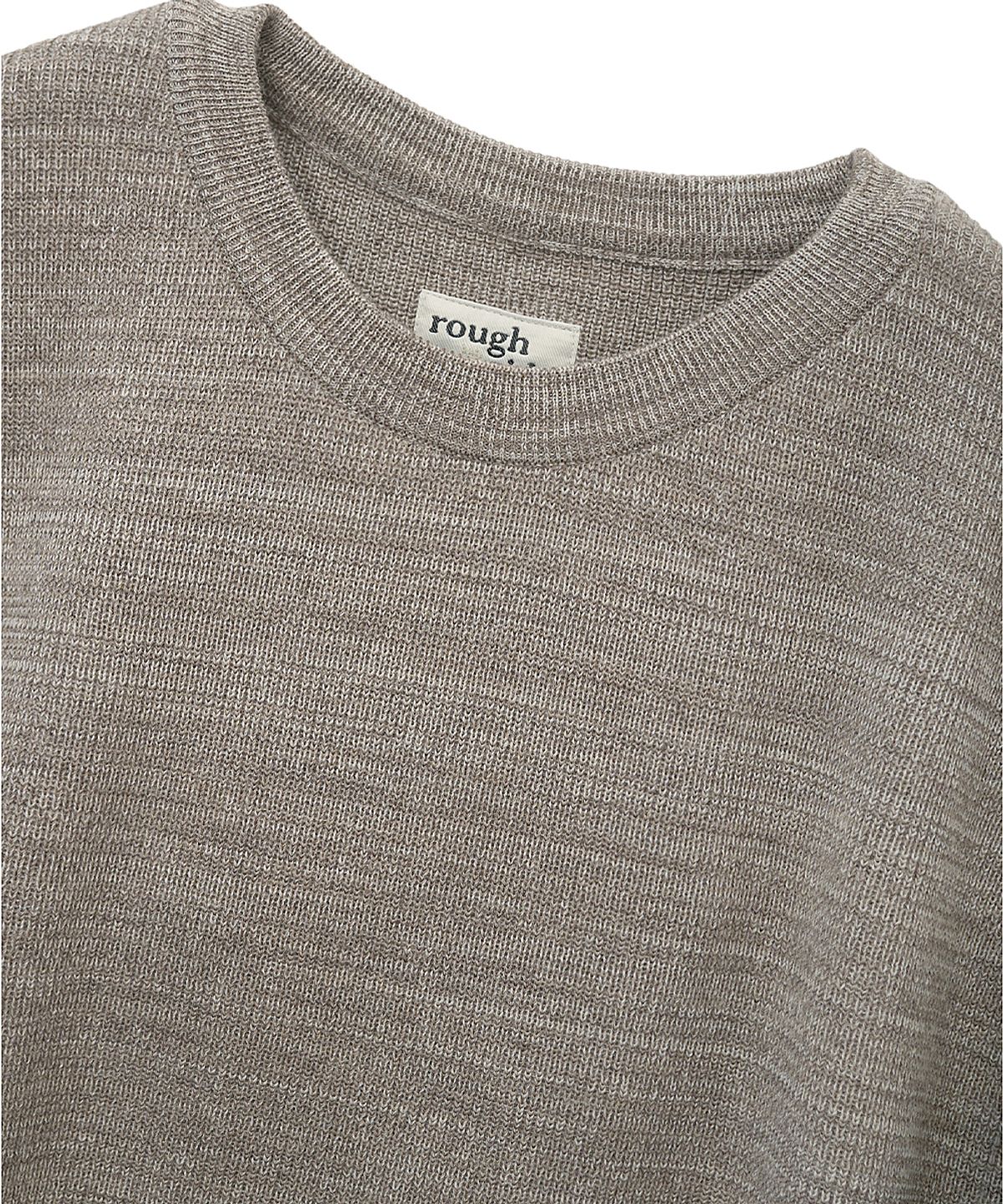 러프사이드(ROUGHSIDE) Grain Sweater Greige