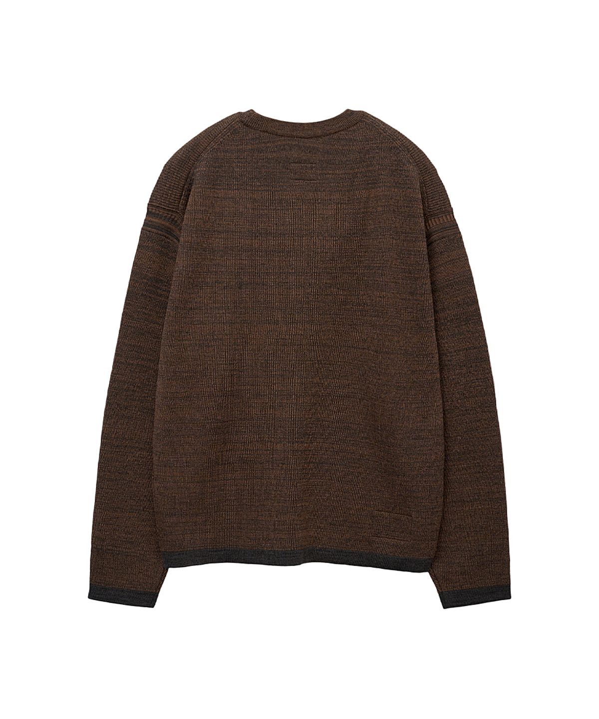 러프사이드(ROUGHSIDE) Grain Sweater Brick
