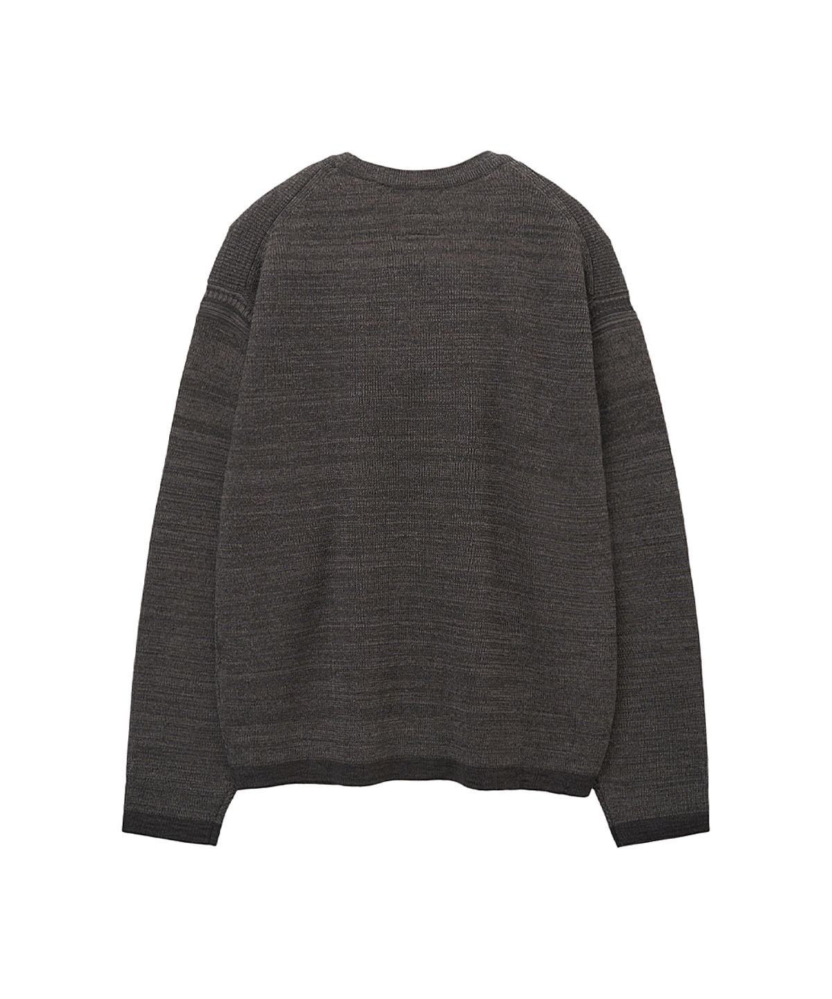 러프사이드(ROUGHSIDE) Grain Sweater Dark Brown
