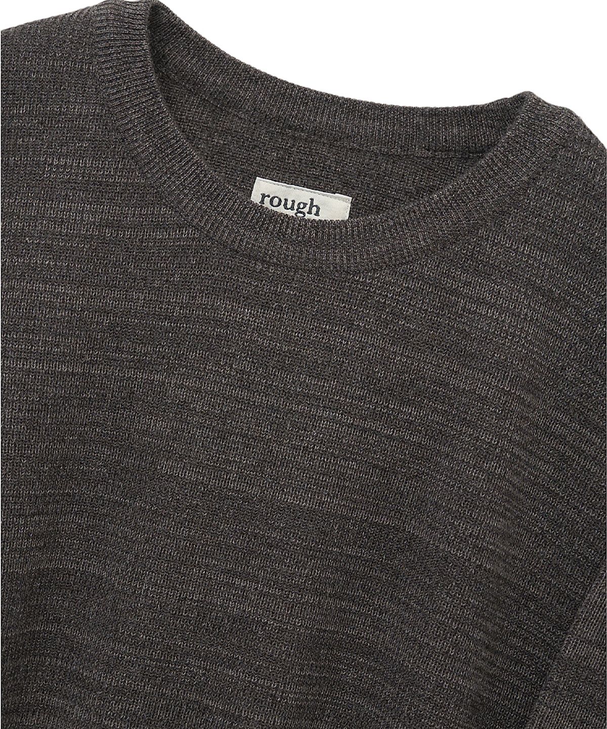 러프사이드(ROUGHSIDE) Grain Sweater Dark Brown