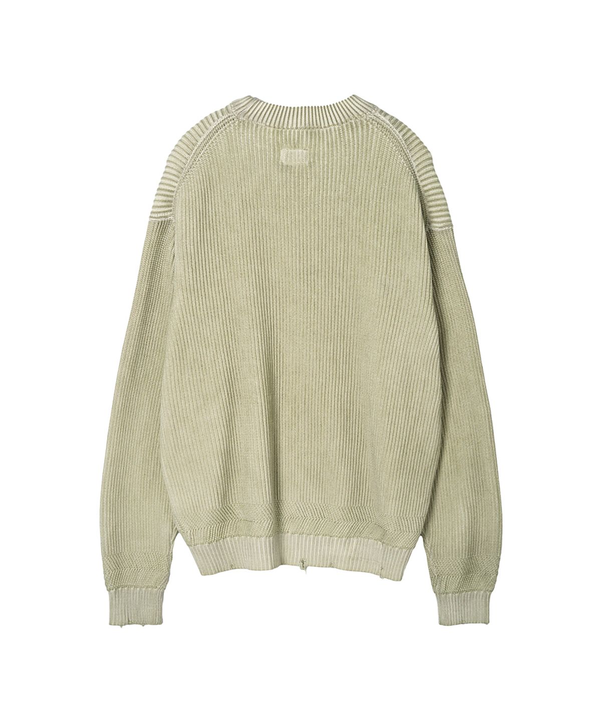 러프사이드(ROUGHSIDE) Dyed Sweater Dusty Yellow