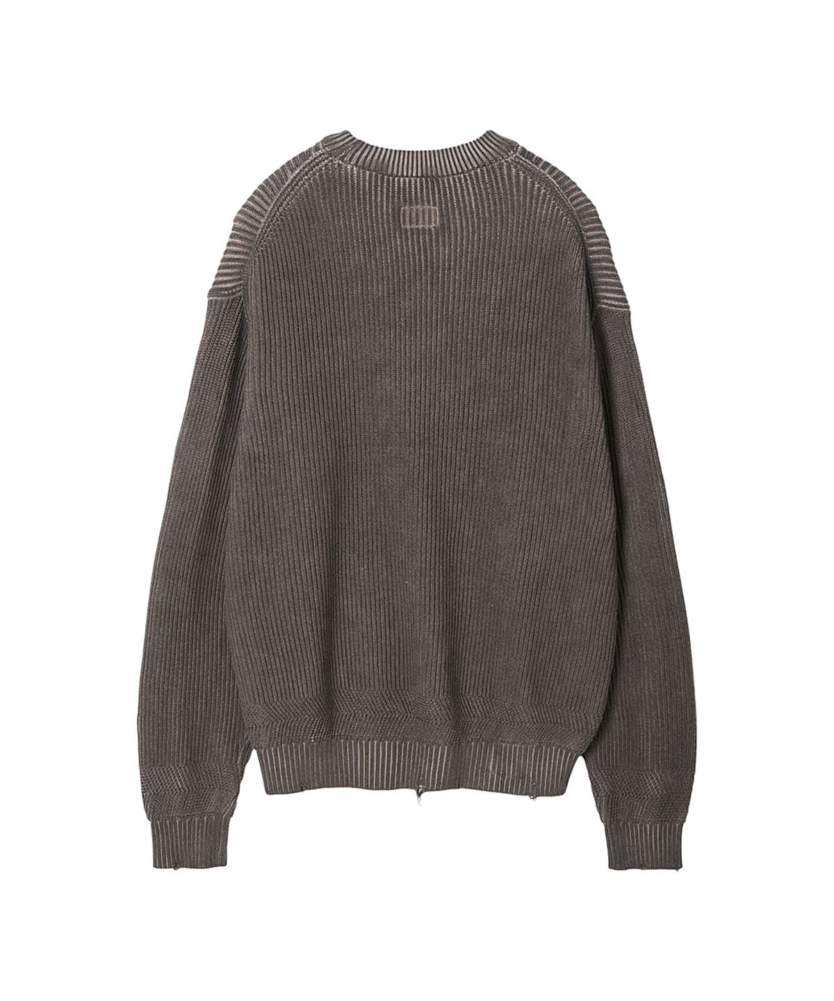 러프사이드(ROUGHSIDE) Dyed Sweater Dusty Brown