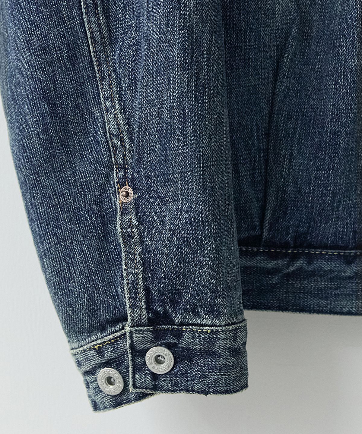 러프사이드(ROUGHSIDE) Trucker Denim Jacket Used Blue