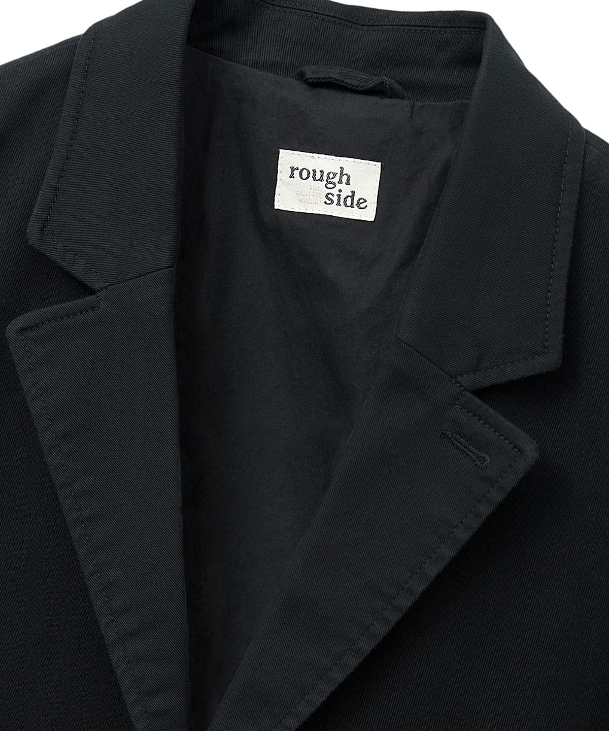 러프사이드(ROUGHSIDE) Sack Jacket Black
