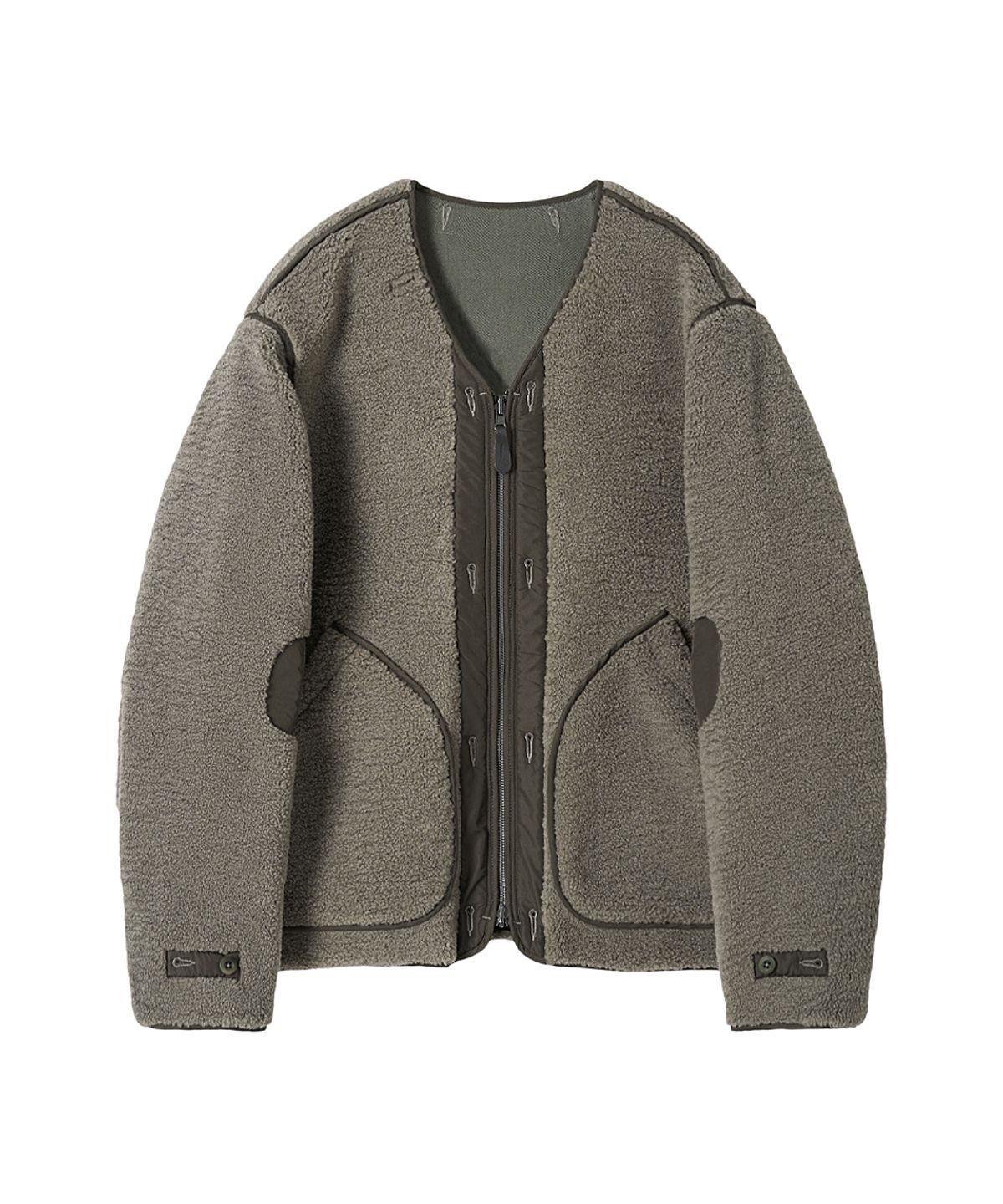 러프사이드(ROUGHSIDE) Sherpa Zip Liner(reversible) Dusty Olive