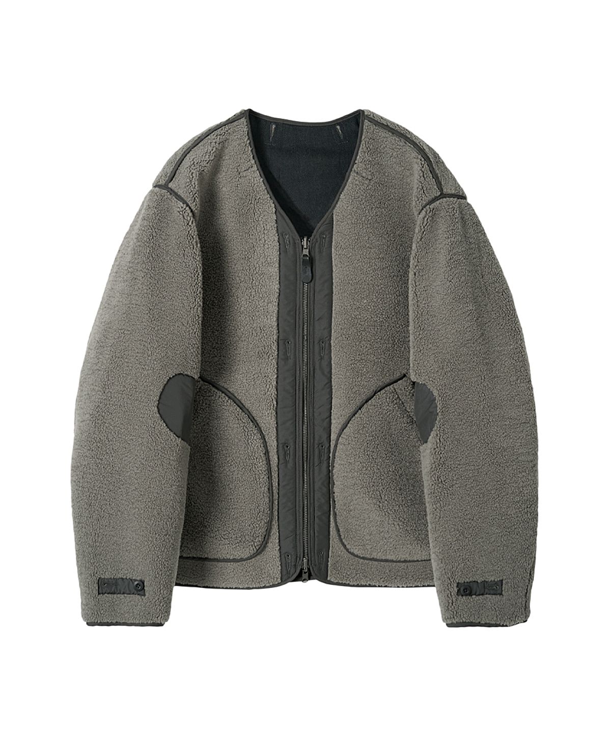러프사이드(ROUGHSIDE) Sherpa Zip Liner(reversible) Dark Navy