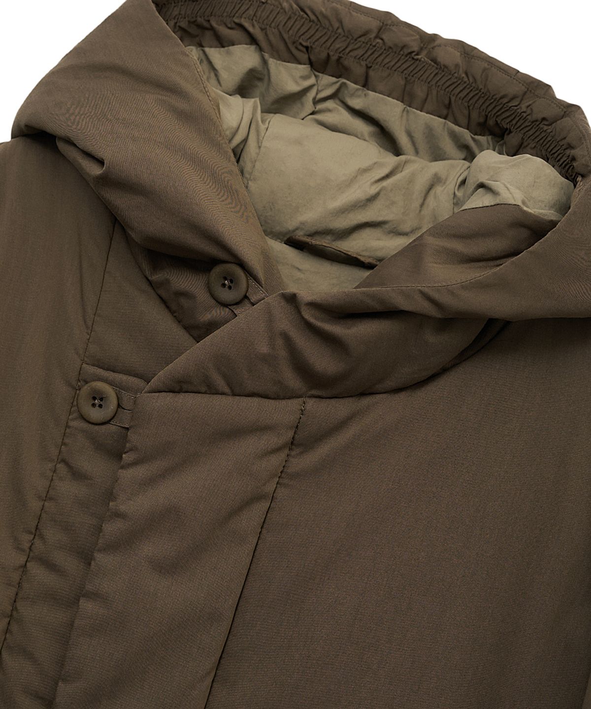 러프사이드(ROUGHSIDE) Insulation Hooded Parka Brown