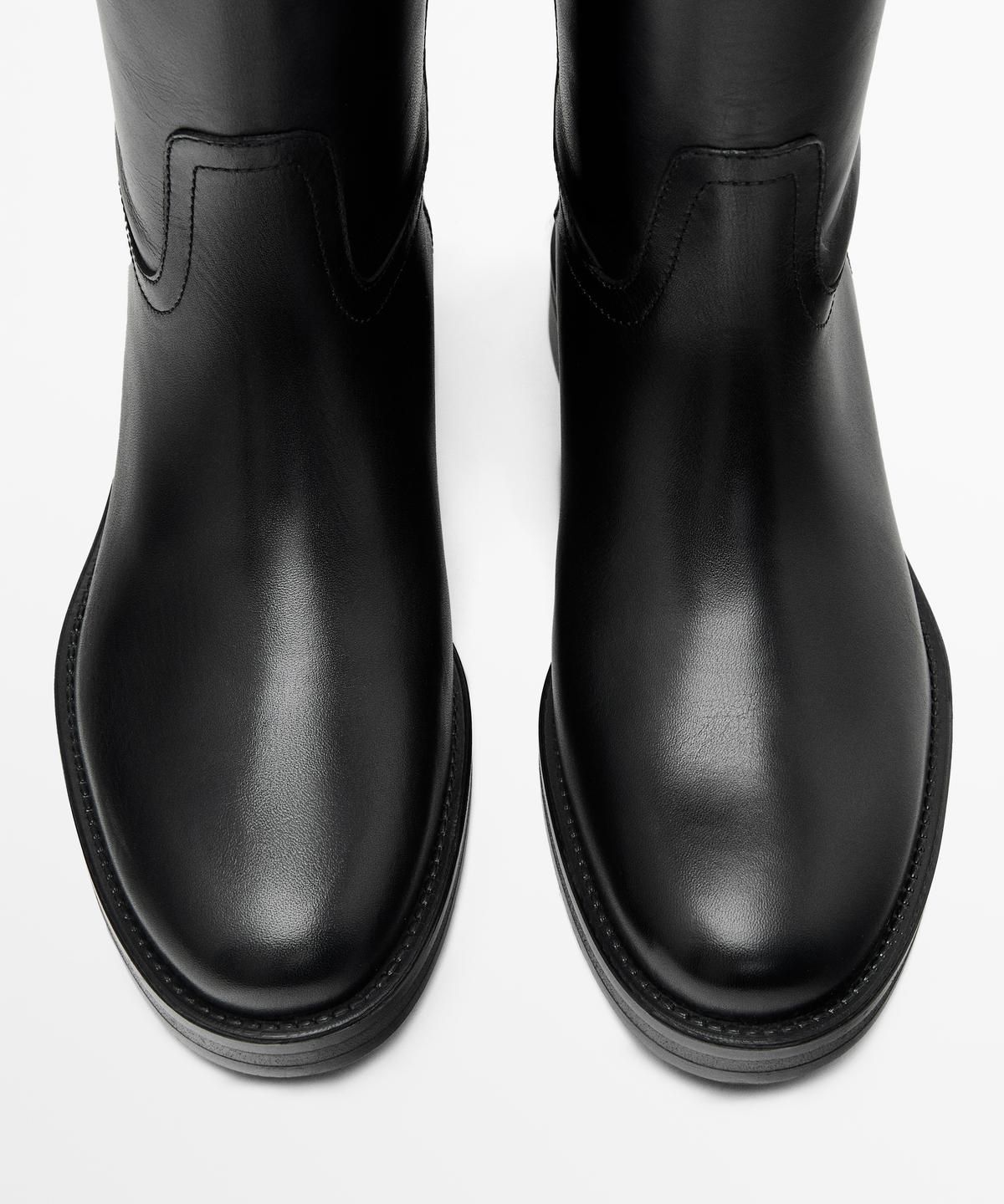 마시모두띠(MASSIMO DUTTI) 레더 라이딩 부츠