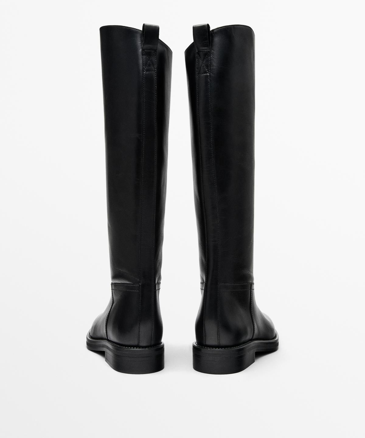 마시모두띠(MASSIMO DUTTI) 레더 라이딩 부츠