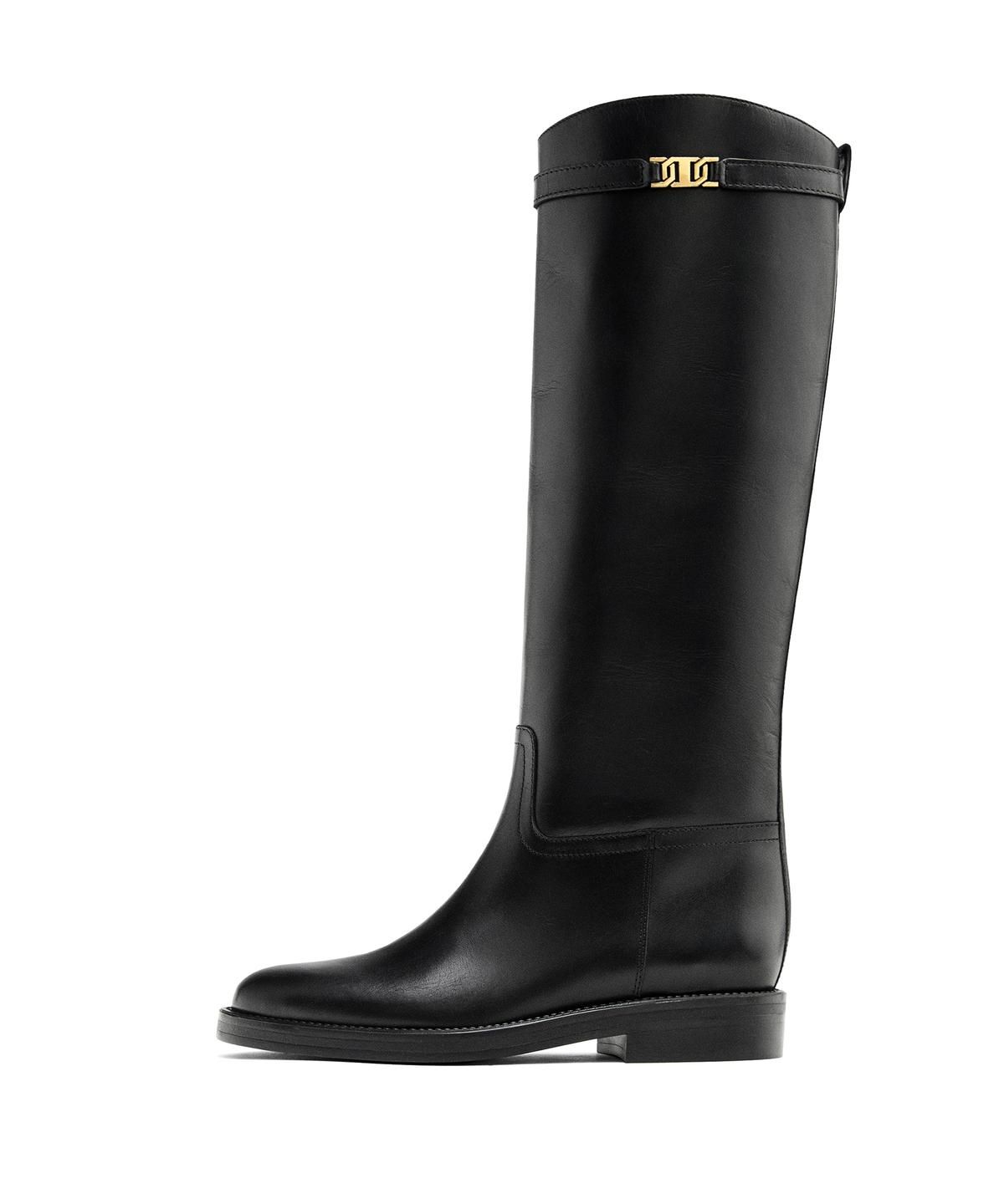 마시모두띠(MASSIMO DUTTI) 레더 라이딩 부츠