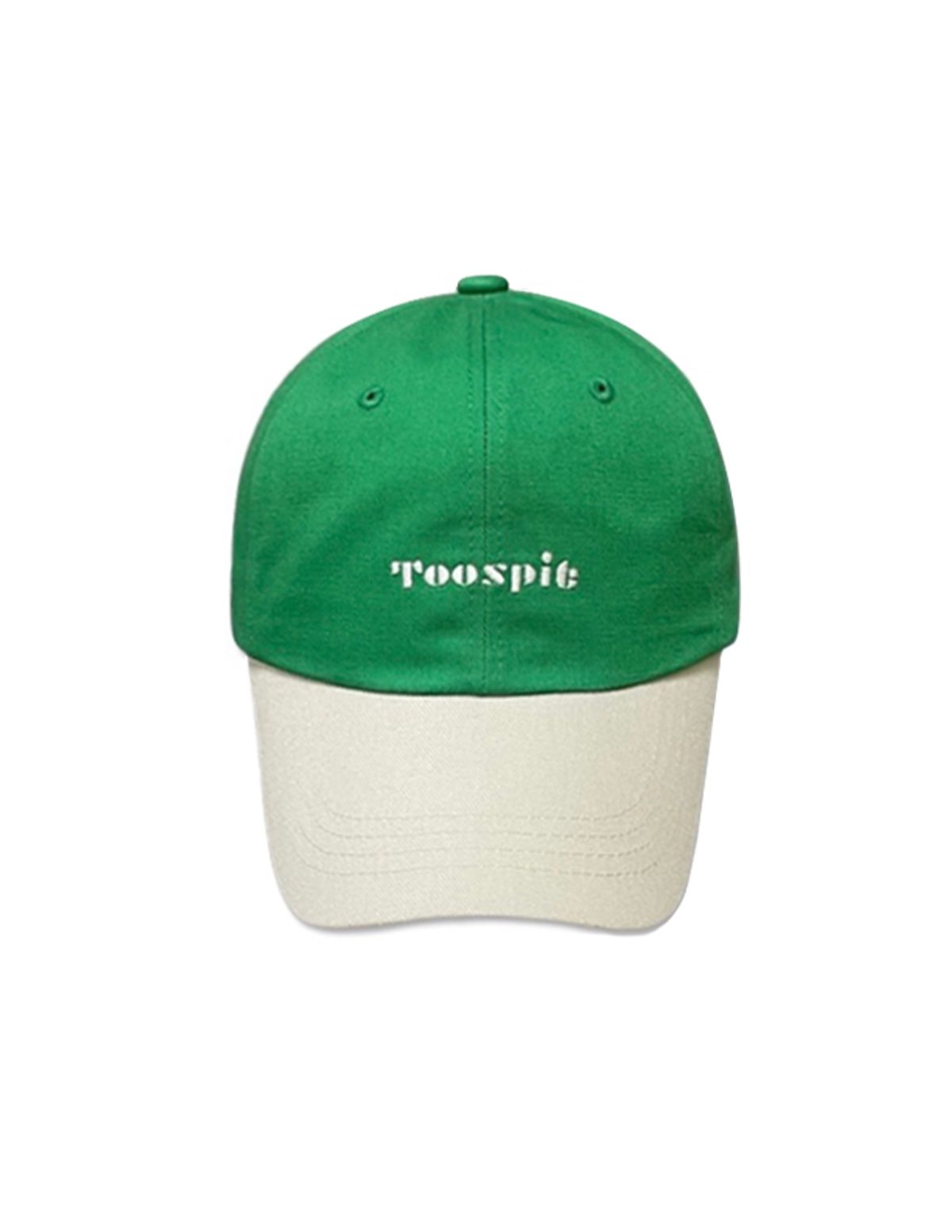 투에스핏(TOOSPIT) 투에스핏 투톤 배색 볼캡 (엘로우 그린)
