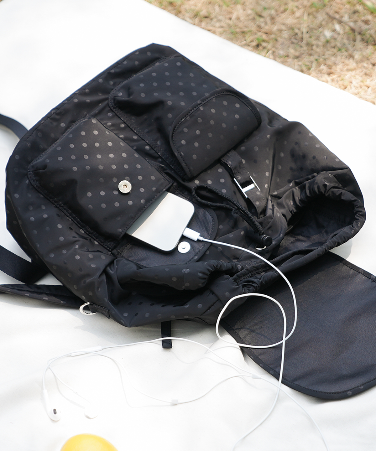 아브르(ABBR) Snap Mini Backpack_Charcoal