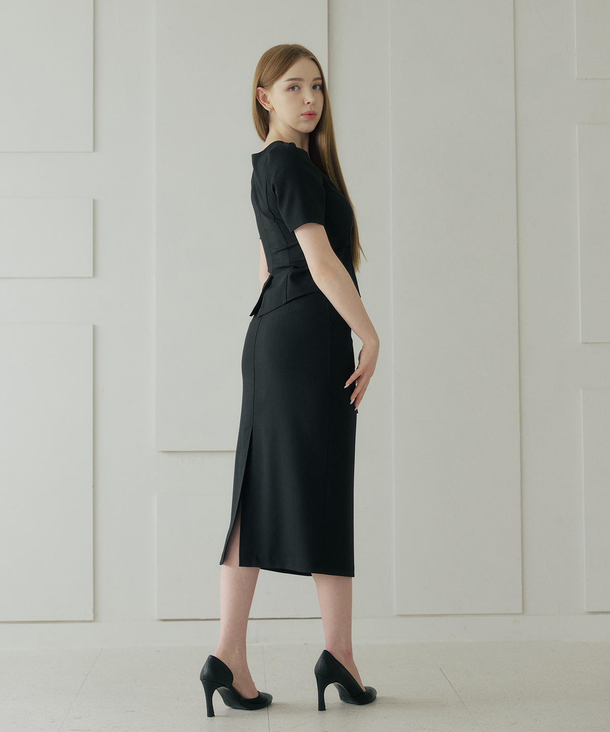 벨르마(BELLEMA) RemaLong Pecil Skirt