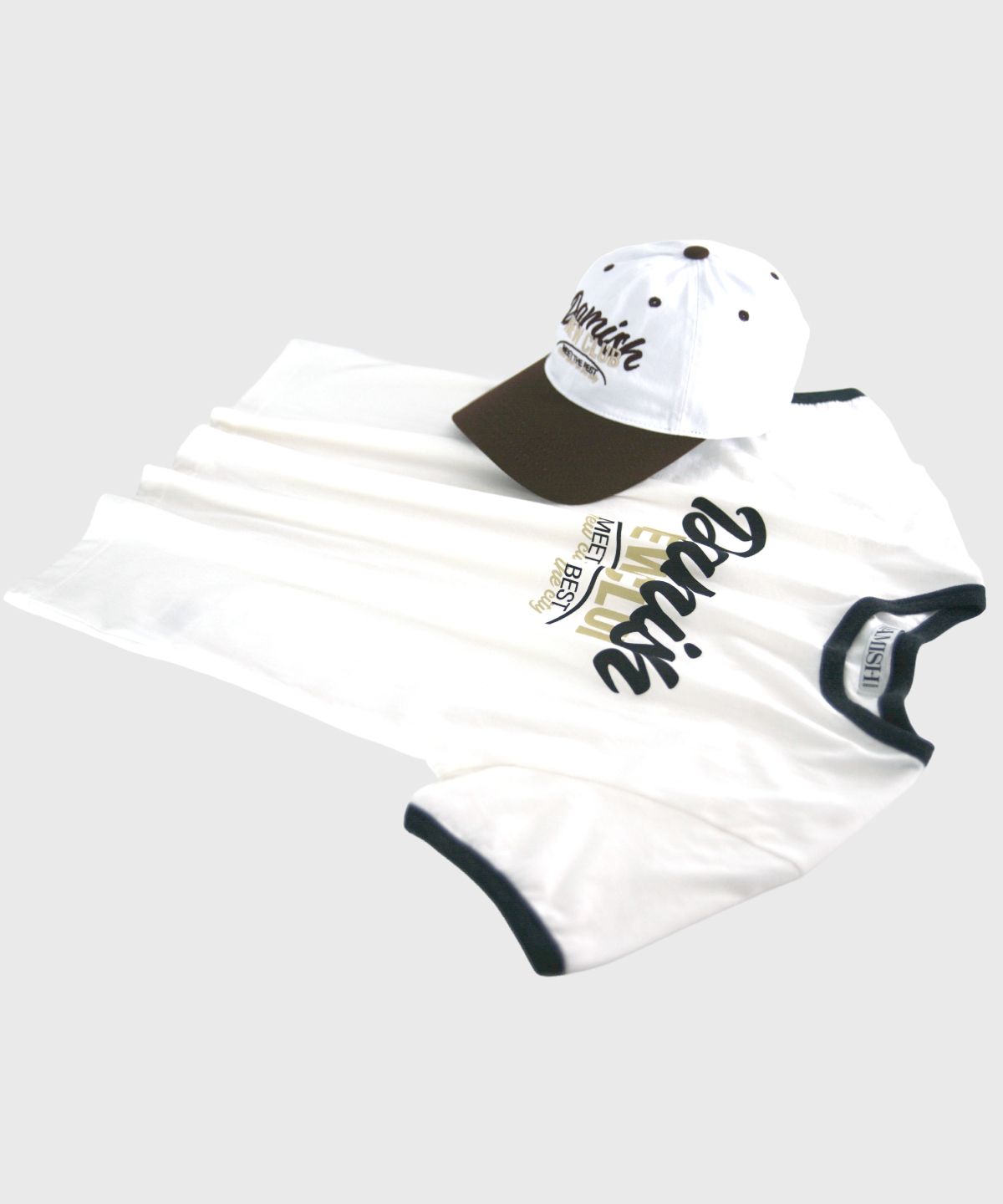 다미쉬(DAMISH) 뉴 클럽 링거 티셔츠_차콜