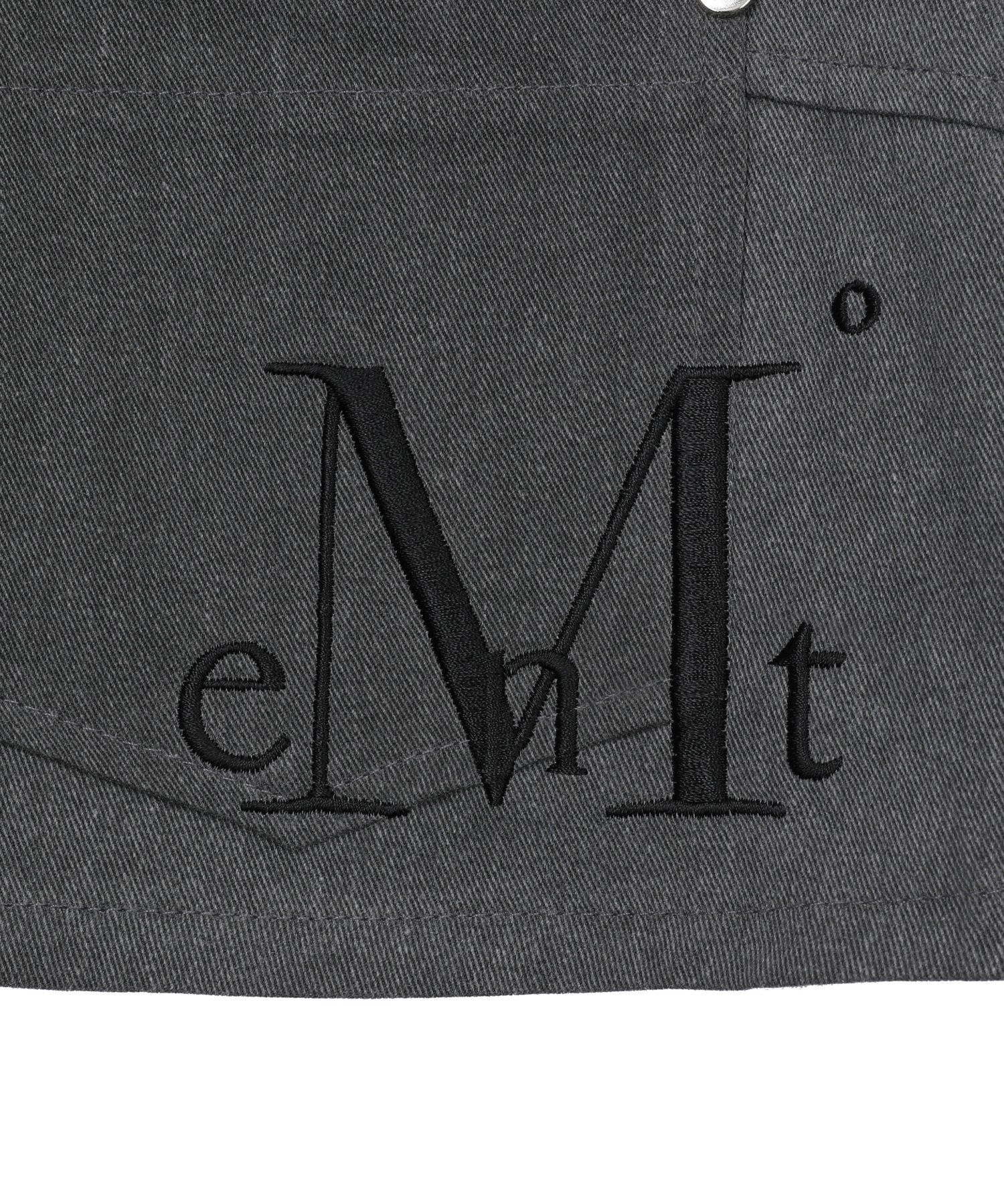 MUSINSA公式 | MUCENT Crypt Pigment Zipper Point Rivet Mini Skirt