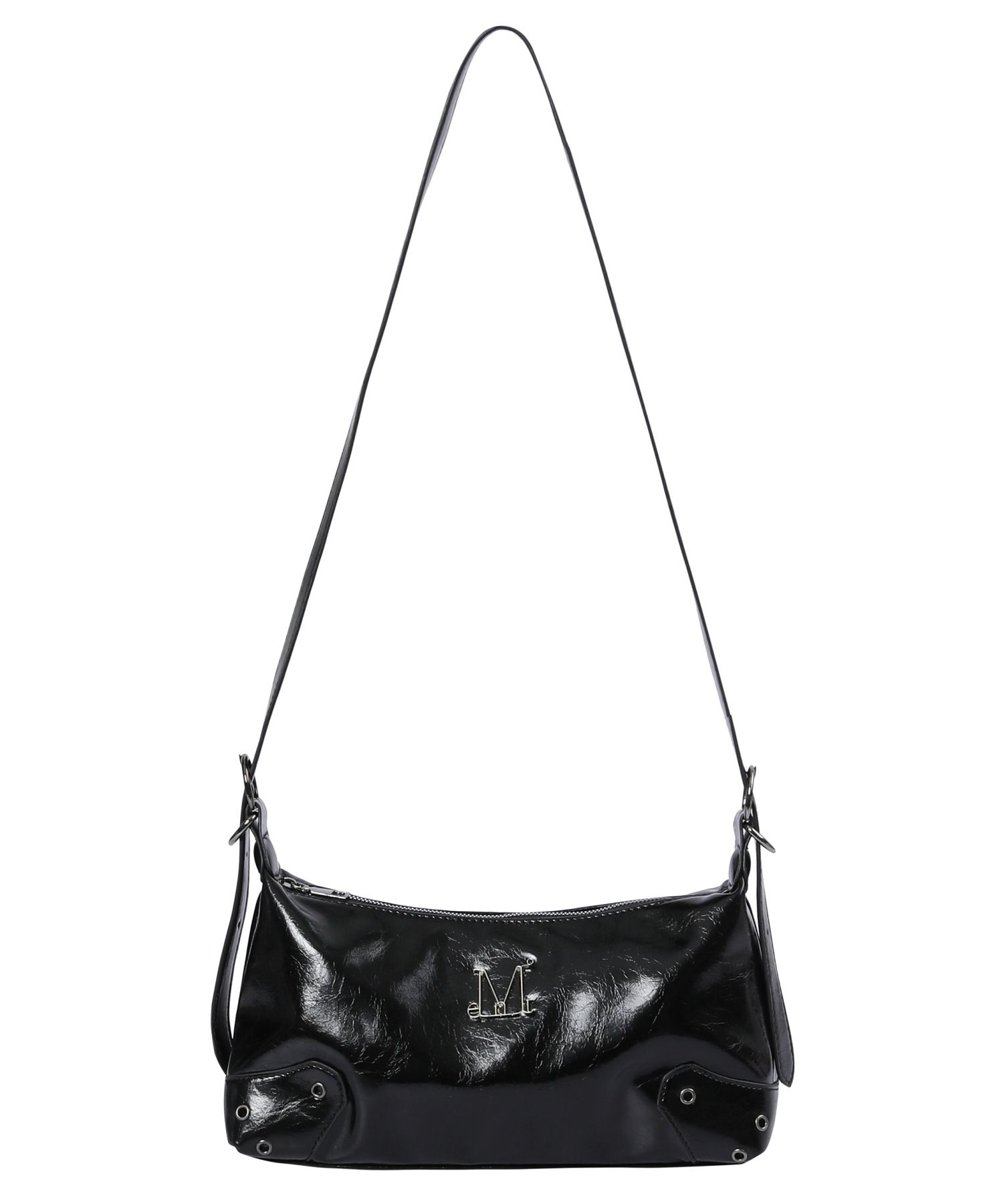 ◆MUCENT◆ Barb l Logo 2 Way Eyelet Crossbody Bag Unisex MUSINSA | MUCENT Barb Metal Logo 2 Way Eyelet Crossbody Bag