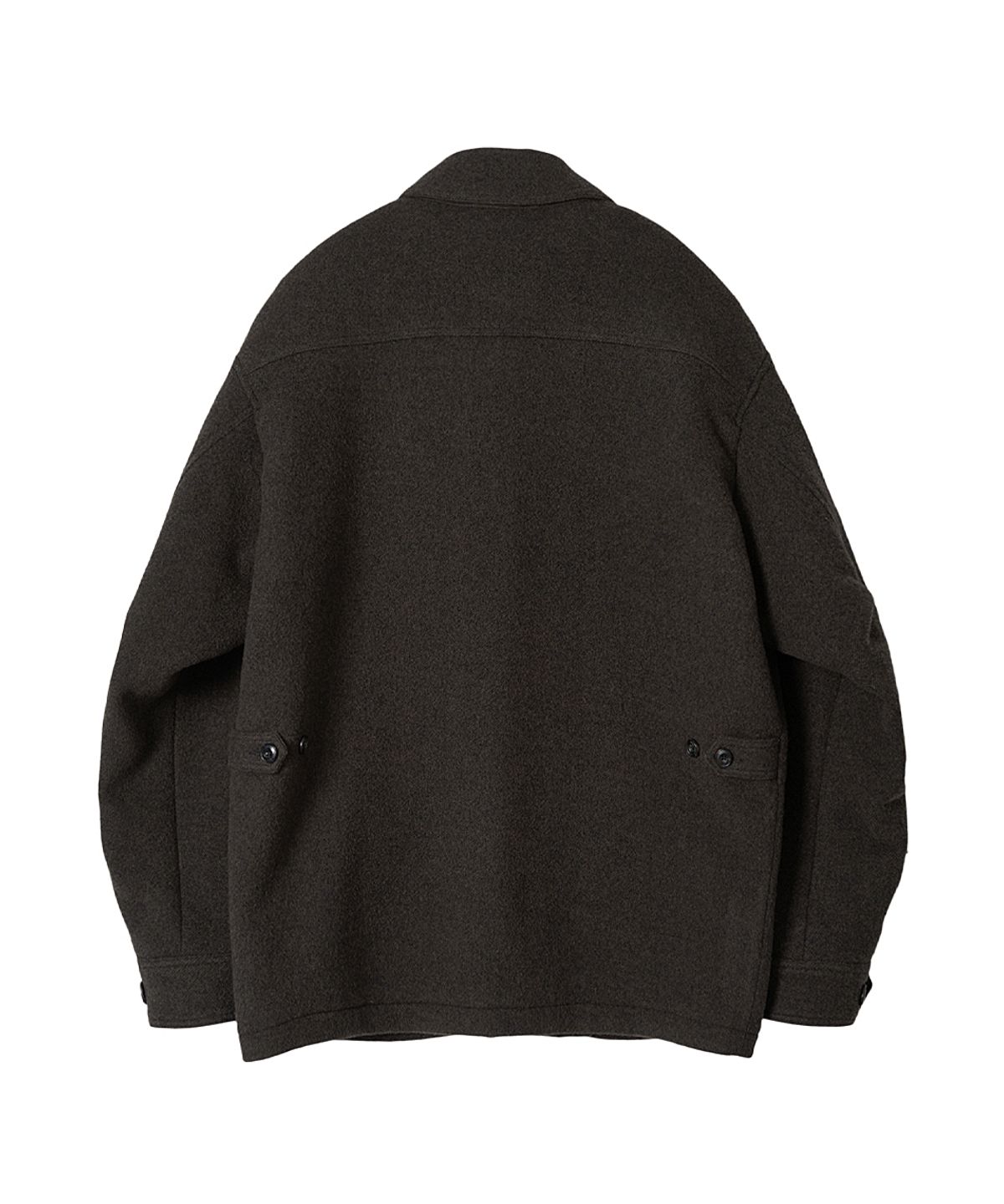 러프사이드(ROUGHSIDE) Wool Cruiser Jacket Dark Brown