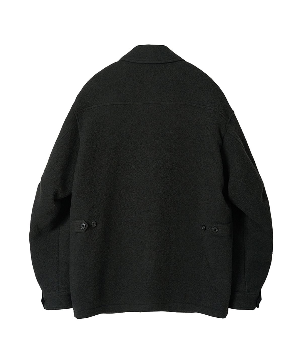 러프사이드(ROUGHSIDE) Wool Cruiser Jacket Ash Black