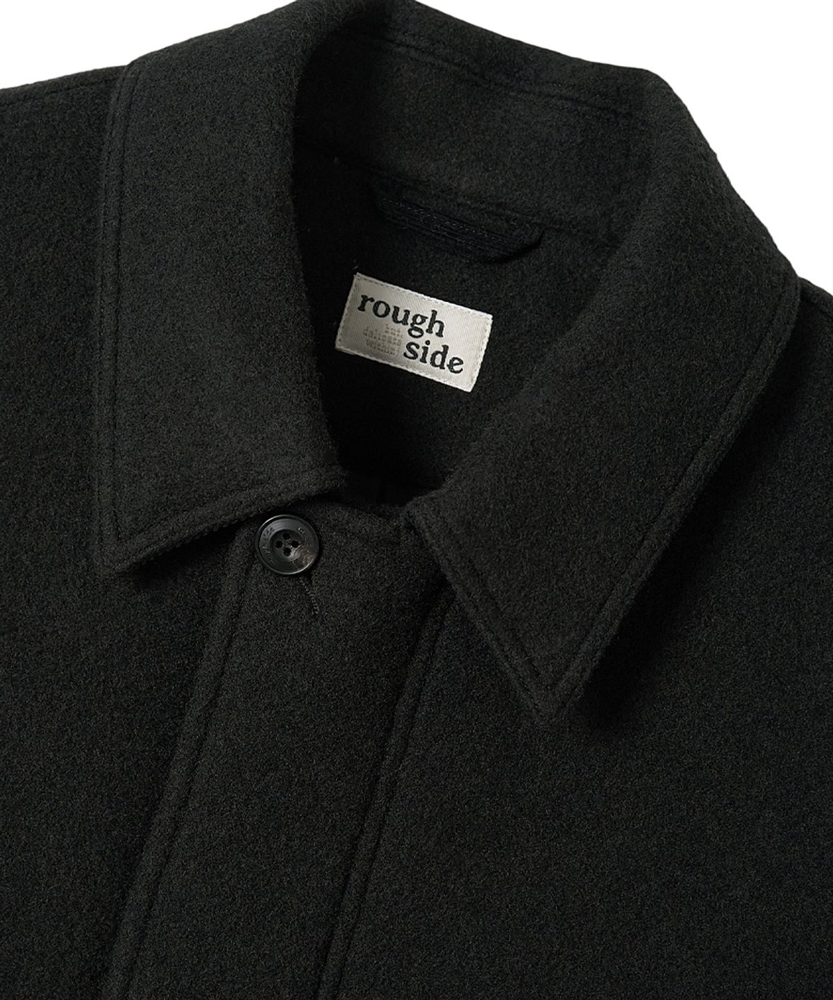 러프사이드(ROUGHSIDE) Wool Cruiser Jacket Ash Black