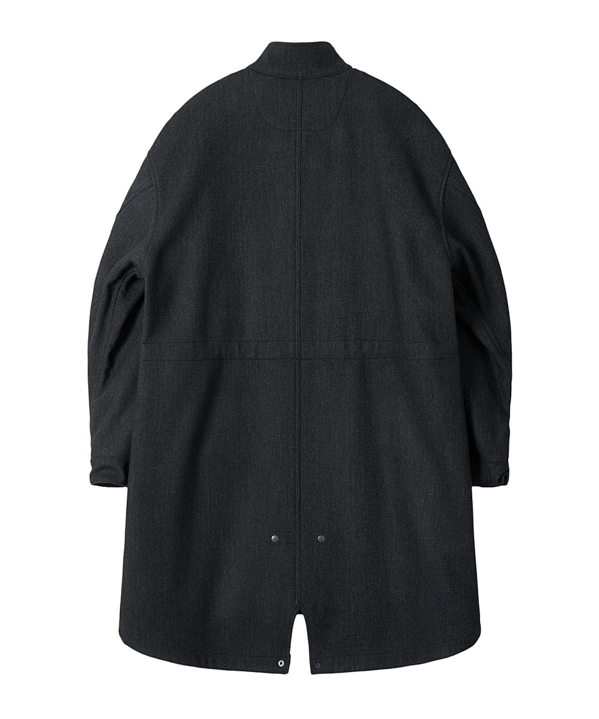 러프사이드(ROUGHSIDE) Wool Fishtail Parka Charcoal