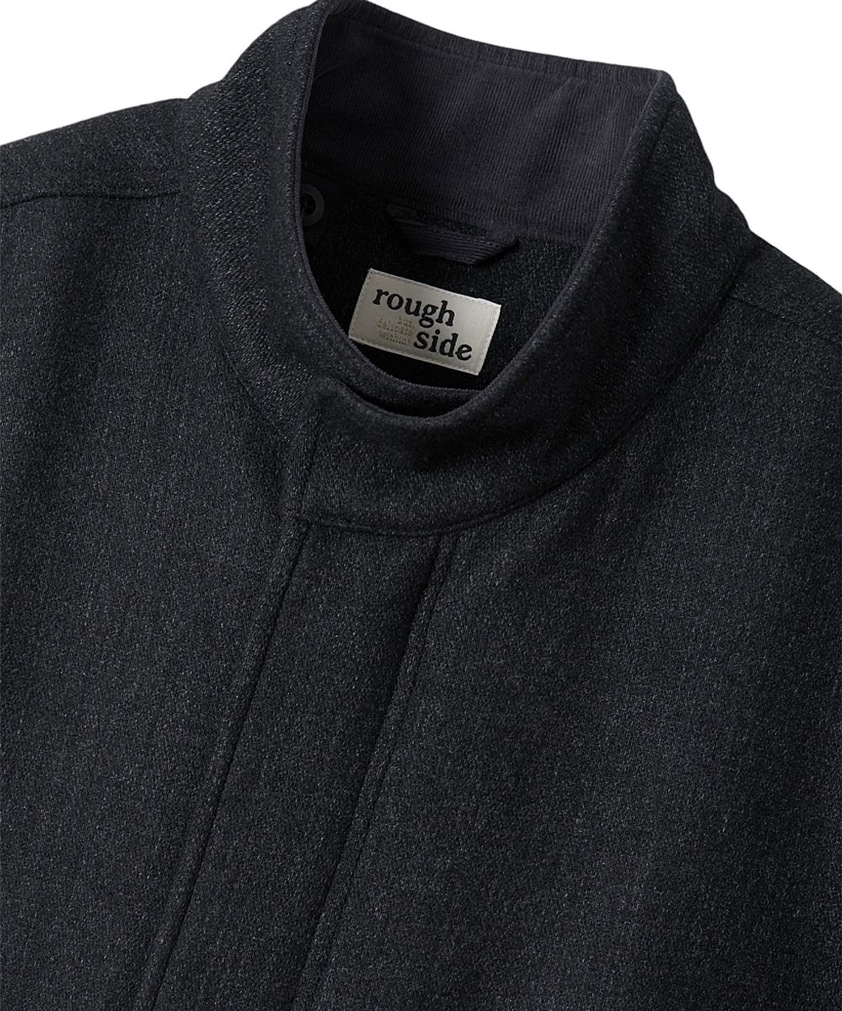 러프사이드(ROUGHSIDE) Wool Fishtail Parka Charcoal