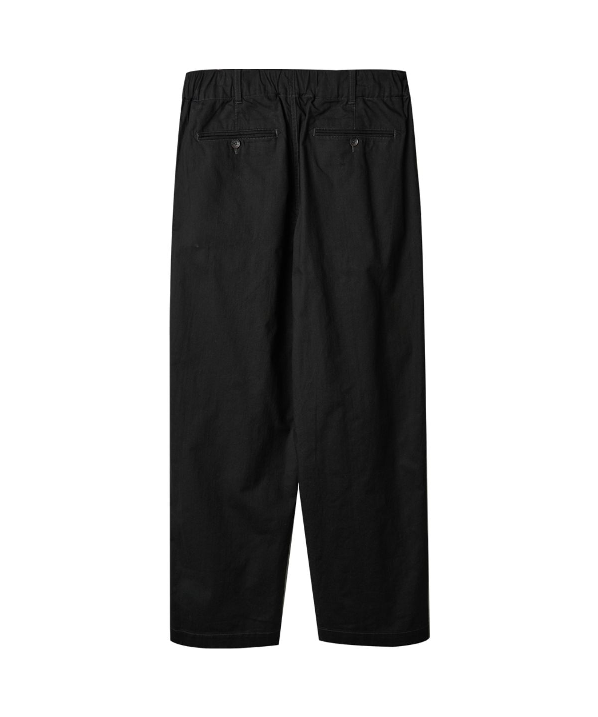 러프사이드(ROUGHSIDE) Box Pleat Pants Black