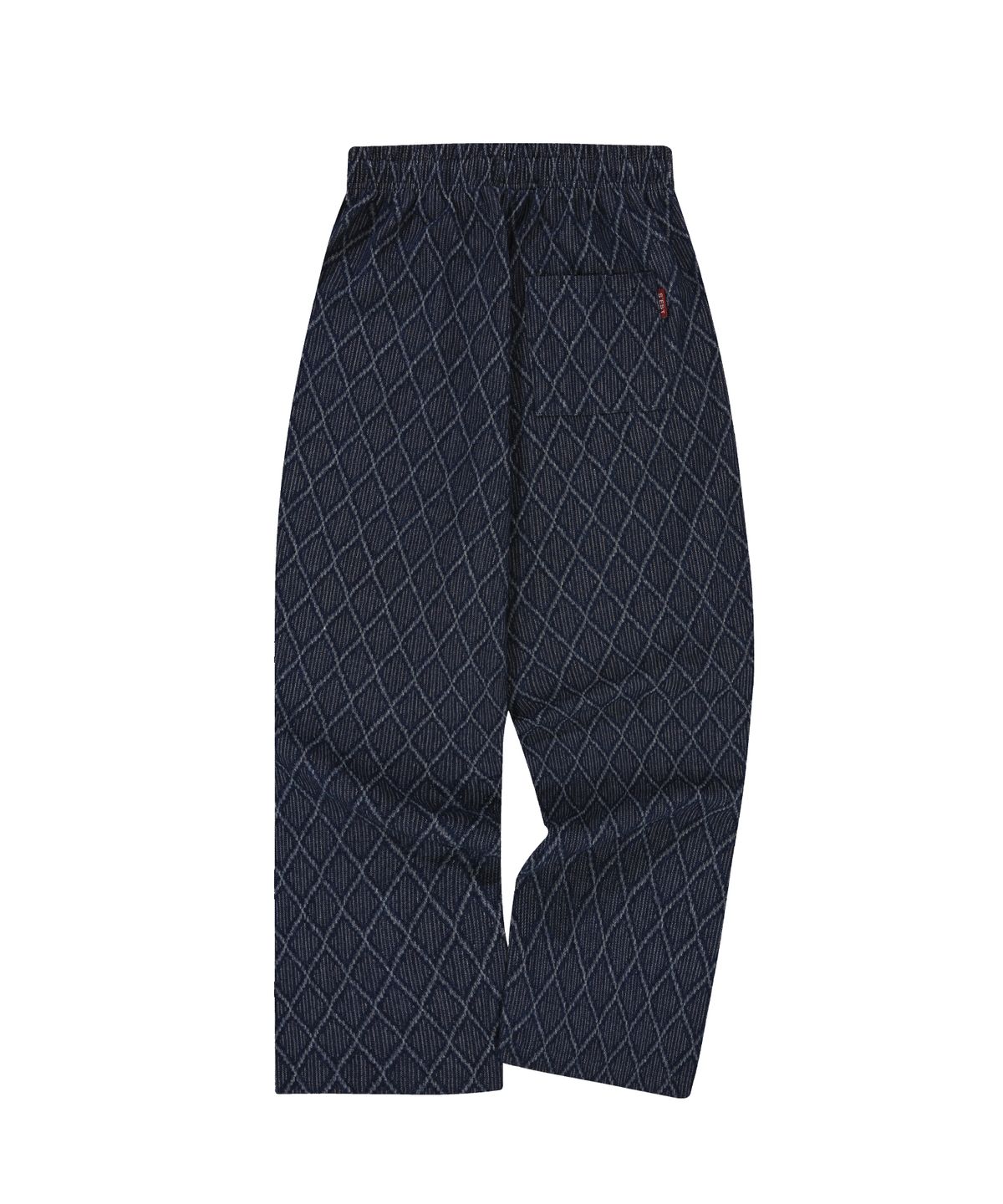 에스이에스티(S'EST) Waffle Jaquard Denim Pants Deep Blue
