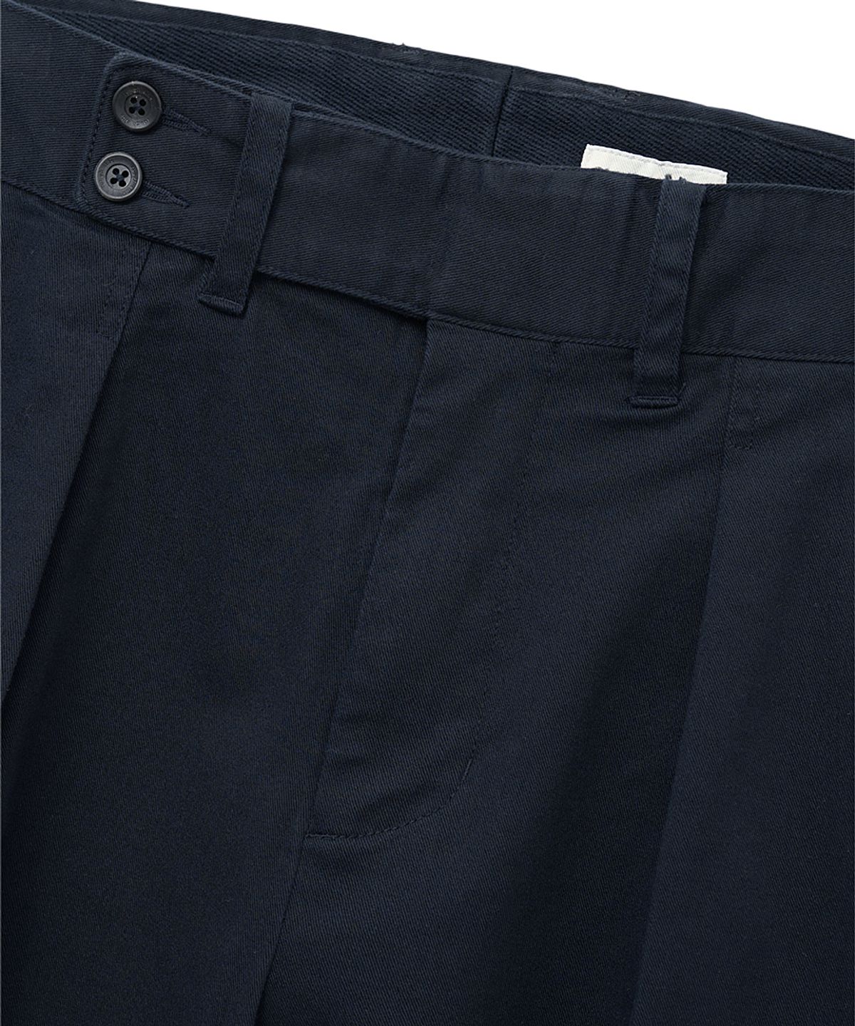 러프사이드(ROUGHSIDE) Sack Trousers Dark Navy